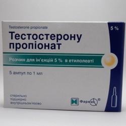 Propionate de testostérone Farmak, 50 mg / amp.