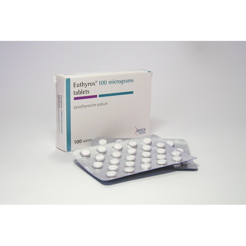 Euthyrox 100 (levothyroxine natrium - T4) 100tabs/100mcg, Merck