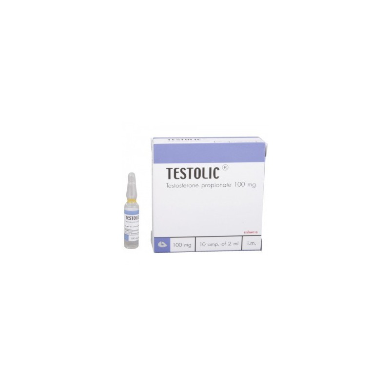 Testolic (Propionato de testosterona) Body Research, 100 mg / amp., 1 amp