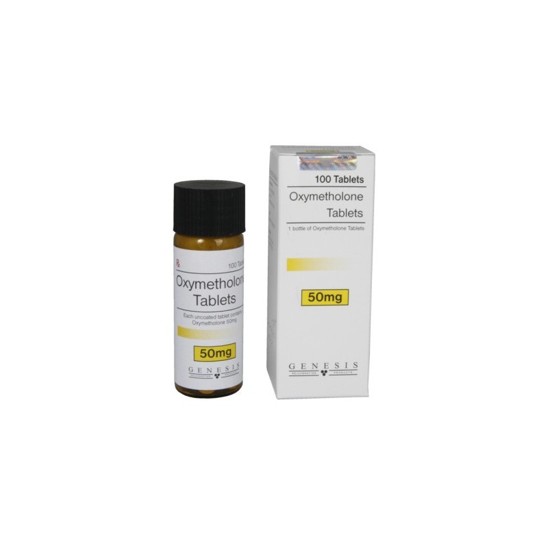 Oxymétholone Genesis, 100 comprimés / 50 mg