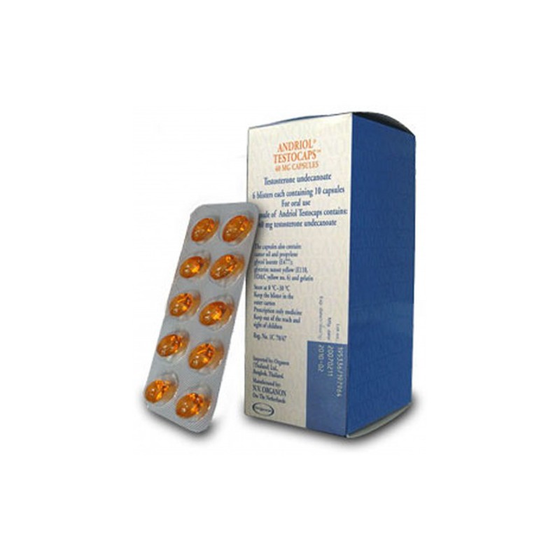 Undestor Testocaps (testosterone undecanoate) Organon, 60tabs/40mg